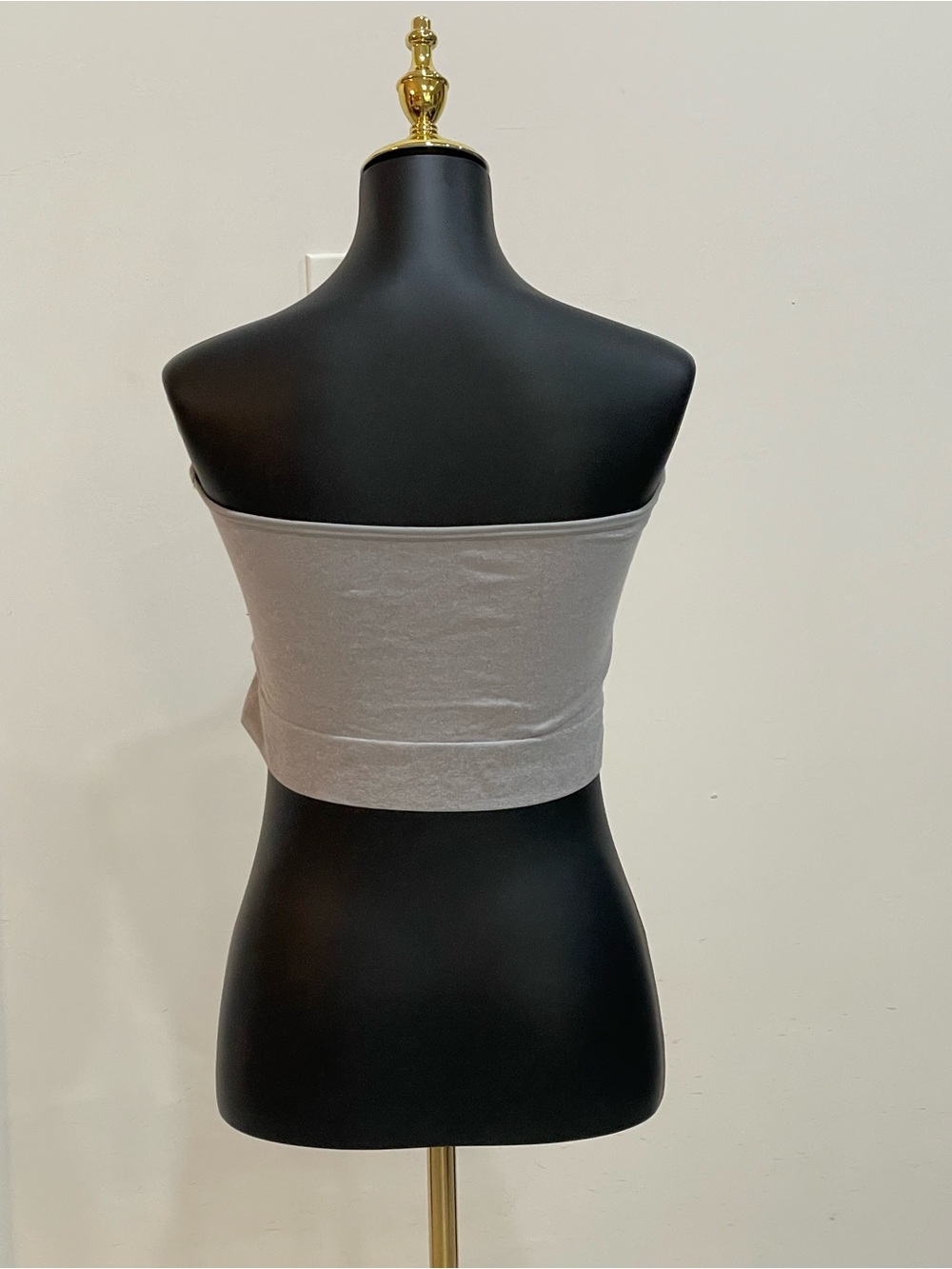 Juicy Couture Light Gray Strapless Bandeau Tube Top Logo Plus Size 3X